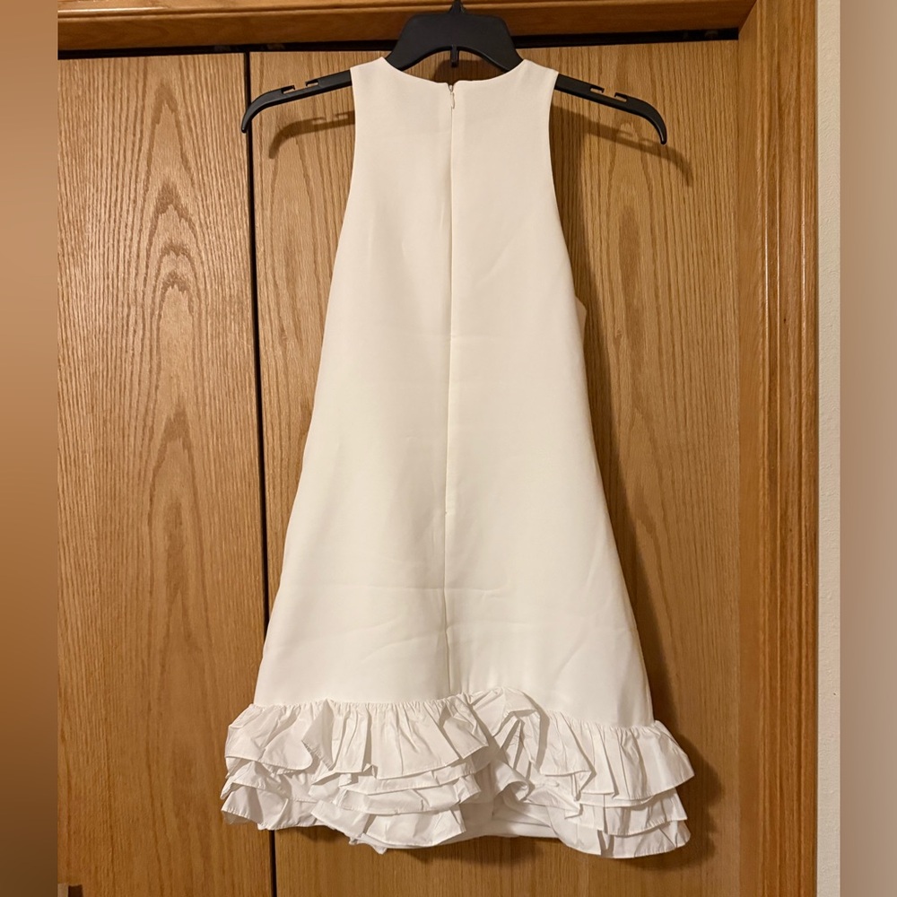 CeCe White Ruffle Mini Dress - Picture 5 of 5